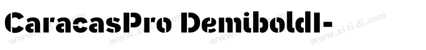 CaracasPro DemiboldI字体转换 CaracasPro DemiboldI字体转换